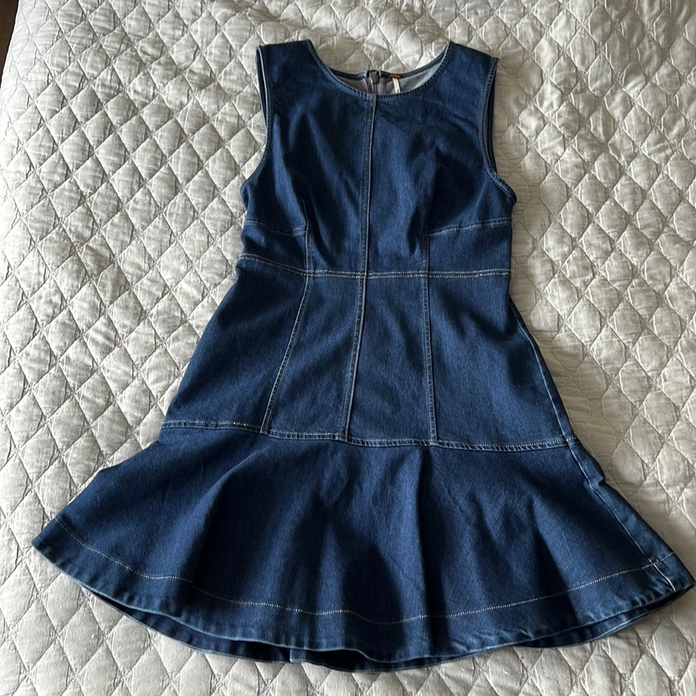 Free People Denim Dress | Size 2, fits like a Small